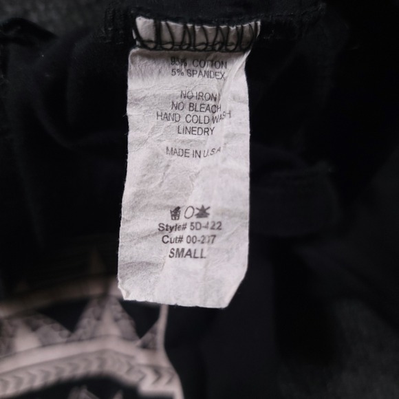 In Vein Women's Tribal Print Leggings Black White Size Small Cotton Stretch‎ - Picture 8 of 12